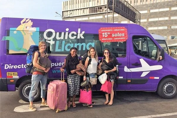 quickllama transfer from lima airport to miraflores and barranco
