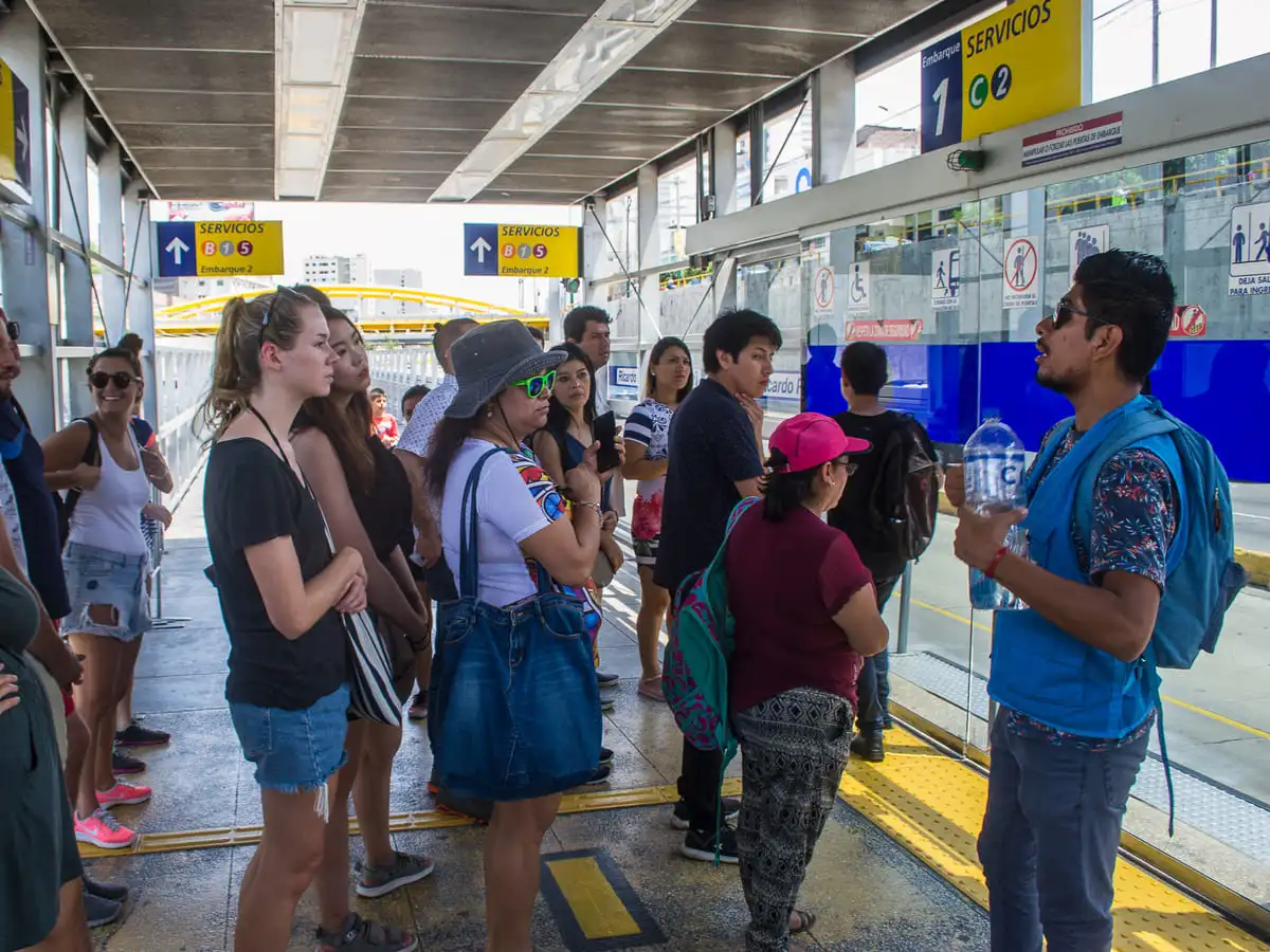 Bulevar Metropolitano station serving Barranco district