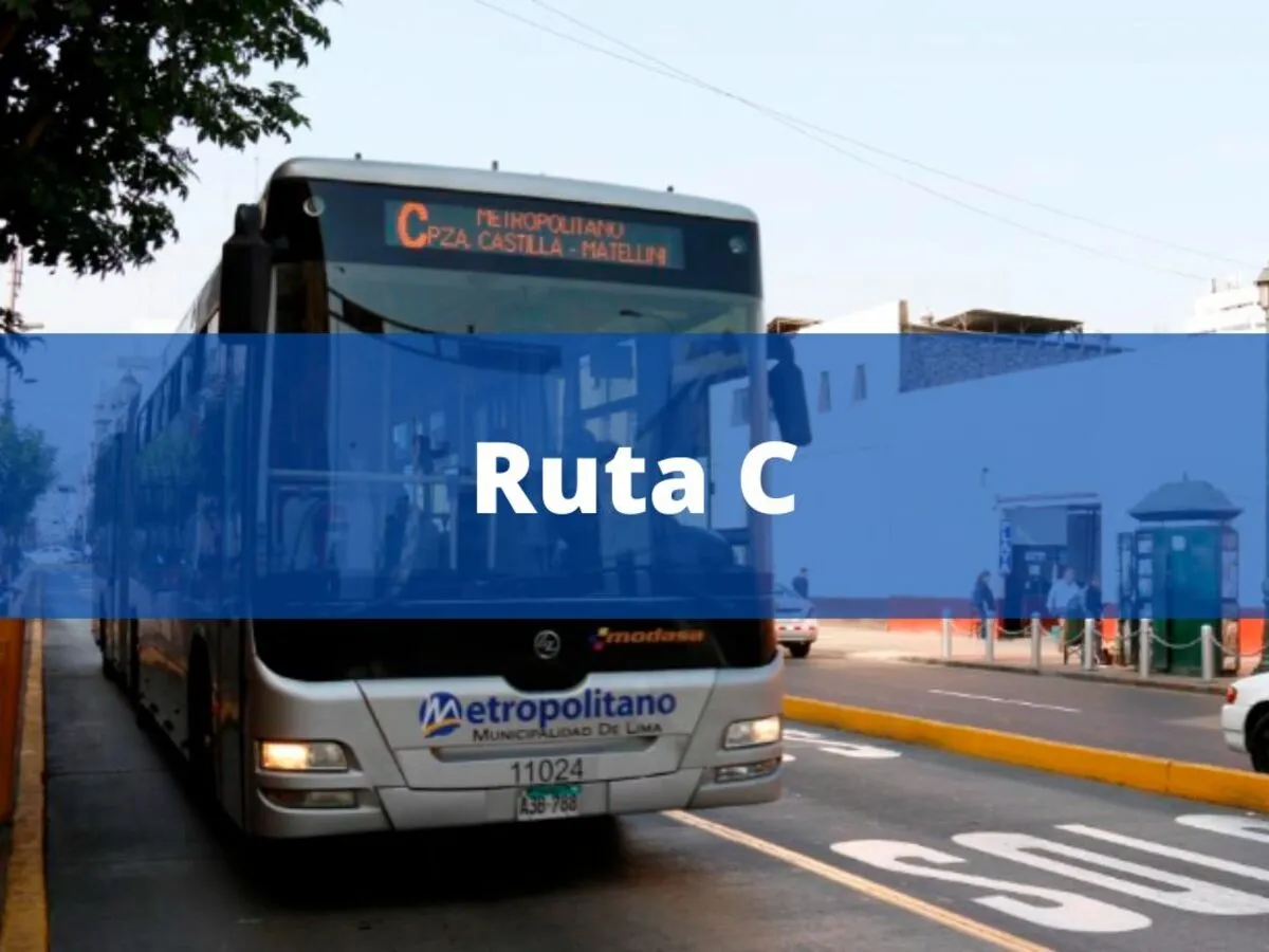 line C of the metropolitano bus in lima